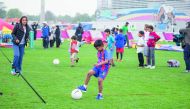 A file picture for National Sport Day family activities at Pitch 10 at Aspire Zone last year.