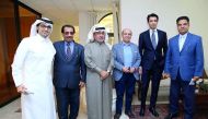 Shahzad Ahmad, Pakistan’s Ambassador to Qatar, and other dignitaries at the Kashmir Solidarity Day event.