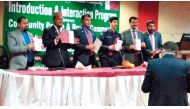 The participants showing the Nepali version of Qatar’s Labour Law.