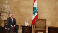 US Secretary of State Rex Tillerson is seen at the presidential palace in Baabda, Lebanon February 15, 2018. REUTERS/Mohamed Azakir