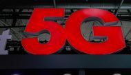 A 5G sign is seen during the Mobile World Congress in Barcelona, Spain February 28, 2018. Reuters/Yves Herman