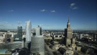 File picture showing a general view of Warsaw city center and the Palace of Culture (R). Reuters 
