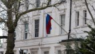 The Russian consulate is pictured in London on March 14, 2018. / AFP / Justin TALLIS