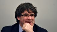 File photo of former Catalan leader Carles Puigdemont takes part in a meeting with his party in Brussels, Belgium March 14, 2018. REUTERS/Eric Vidal/File Photo