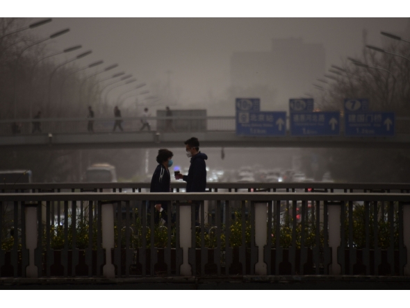 Representational file photo of a sandstorm in Beijing. AFP.