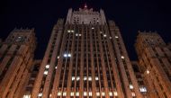 A view of the Russian Foreign Ministry headquarters in Moscow on March 29, 2018. AFP / Yuri Kadobnov