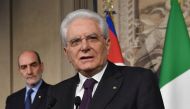 :Italian President Sergio Mattarella addresses journalists after consultations with political parties, on May 7, 2018 at the Quirinale palace in Rome.  AFP / Andreas SOLARO
