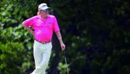 Miguel Angel Jimenez of Spain stands on the 15th green during the third round of the Regions Tradition at Greystone Golf & Country Club on May 19, 2018 in Birmingham, Alabama. Drew Hallowell/Getty Images/AFP