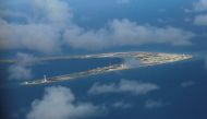 An aerial view of China occupied Subi Reef at the Spratly Islands in disputed South China Sea April 21, 2017. REUTERS/Francis Malasig/Pool
