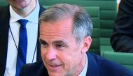 Mark Carney, Governor of the Bank of England, speaks at Parliament's Treasury Committe in London, Britain, May 22, 2018. Parliament TV handout via Reuters