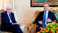 The meeting between designated Prime Minister Carlo Cottarelli (R) and Italian President Sergio Mattarella at the Quirinale Palace in Rome on May 29, 2018. AFP / Paolo Giandotti / Italian Presidency press office