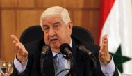 Syria foreign minister Walid al-Moallem