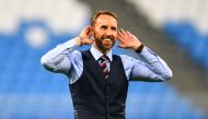 England manager Gareth Southgate salutes fans. Reuters/Dylan Martinez