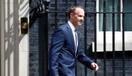 Britain's newly appointed Secretary of State for Exiting the European Union Dominic Raab leaves 10 Downing Street in Westminster, London, Britain, July 9, 2018. REUTERS/Henry Nicholls