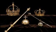 The Swedish Royal Family's crown jewels from the 17th century are seen in this undated handout photo obtained by Reuters on August 1, 2018. (SWEDISH POLICE/via REUTERS)