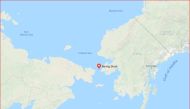 Local media in the Chukotka region, separated from Alaska by the Bering Sea, said border guards had stopped an unidentified American in the coastal village of Lavrentiya.