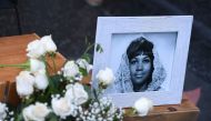 Flowers and tributes are placed on the Star for Aretha Franklin on the Hollywood Walk of Fame in Hollywood, California, August 16, 2018, following the death of the music icon, legendary singer and 