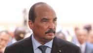 (FILES) In this file photo taken on July 2, 2018 Mauritania President Mohamed Ould Abdel Aziz. AFP / POOL / Ludovic MARIN
