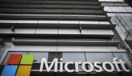 FILE PHOTO: In this file photo taken on June 4, 2018 shows the Microsoft logo displayed outside the Microsoft Technology Center near Times Square in New York City. AFP / Drew Angerer
