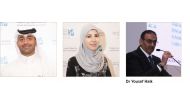 Dr  Tareq A Al Ansari, Dr Dalal Aassouli,  Dr Yousef Haik, of HBKU
