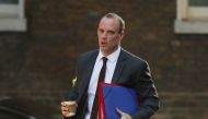 Britain's Secretary of State for Exiting the European Union (Brexit Minister) Dominic Raab arrives at 10 Downing Street in central London for a cabinet meeting to discuss 'no deal' Brexit preparations on September 13, 2018. / AFP / Daniel LEAL-OLIVAS