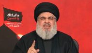 An image grab taken from Hezbollah's al-Manar TV on September 20, 2018 shows Hassan Nasrallah, the head of Lebanon's militant Shiite movement Hezbollah. AFP / AL-MANAR TV