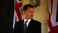 FILE PHOTO: Britain's Foreign Secretary Jeremy Hunt gives a press conference at the Royal Botanic Garden in Edinburgh, Scotland July 20, 2018. David Cheskin/Pool via Reuters/File Photo