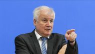 German Interior Minister Horst Seehofer speaks during a press conference to present the German government's framework on immigration policy for skilled workers on October 2, 2018 in Berlin, Germany. Abdülhamid Ho?ba? - Anadolu 