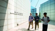 Students from Northwestern University’s home campus – (left to right) Dylan Gresik, Bryan Lee, and Liming (Adrian) Wan – are spending a semester at the university’s campus in Qatar.