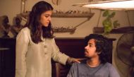 Still of the actors Kajol and Riddhi Sen (R) from the movie Helicopter Eela.