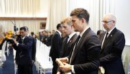 Leicester City player Harry Maguire attends funeral of Vichai Srivaddhanaprabha, late chairman of Leicester City Football Club in Bangkok, Thailand, November 4, 2018.