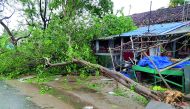 The aftermath of cyclone Gaja is seen in Tamil Nadu, India November 16, 2018 in this picture obtained from social media. Shabbir Ahmed/Via Reuters 