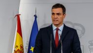 Spanish Prime Minister Pedro Sanchez gives a press conference on November 24, 2018 at the Moncloa Palace in Madrid to announce that his government will back a Brexit deal with Britain after reaching an agreement on Gibraltar.   / AFP / STRINGER
