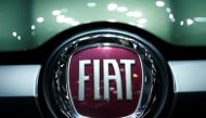 FILE PHOTO: A logo of Fiat is pictured on the Fiat Panda at the 86th International Motor Show in Geneva, Switzerland, March 1, 2016. REUTERS/Denis Balibouse