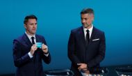 Former Republic of Ireland international Robbie Keane draws Germany. Reuters/John Sibley
