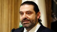 FILE PHOTO: Lebanese Prime Minister-designate Saad al-Hariri speaks during a news conference in Beirut, Lebanon, November 13, 2018. REUTERS/Mohamed Azakir