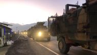 A pictures shows a Turkish military convoy in Kilis at the Syria border, on December 22, 2018.  AFP 