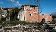 This picture taken on December 26, 2018 shows damaged buildings in Zafferana Etnea near Catania on December 26, 2018, after a 4.8-magnitude earthquake hit the area around Europe's most active volcano Mount Etna. AFP / Giovanni ISOLINO