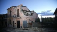 An house is seen damaged by an earthquake, measuring magnitude 4.8, at the area north of Catania on the slopes of Mount Etna in Sicily, Italy, December 26, 2018. REUTERS/Antonio Parrinello