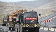 Turkish military vehicles are dispatched to Turkey's Mardin province to support the units at the Syrian border in Sanliurfa, Turkey on December 29, 2018. Halil Fidan - Anadolu 