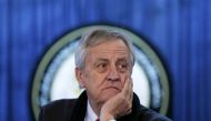 File photo: Nicholas Haysom, the then head of the U.N. Assistance Mission in Afghanistan, listens to a question during a news conference in Kabul, Afghanistan February 14, 2016. REUTERS/Mohammad Ismail