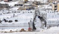 ARSAL, LEBANON - The living conditions became harsher in the ARSAL refugee camp housing about sixty thousands Syrians, as a result of decrease of aid reaching to the region during winter season. \ Jihad Muhammad Behlok \  Anadolu.