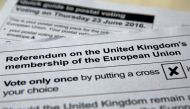 Illustration picture of postal ballot papers June 1, 2016 ahead of the June 23 Brexit referendum when voters will decide whether Britain will remain in the European Union. Reuters/Russell Boyce