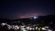 Picture shows a general view of the village of Totalan on January 17, 2019, where rescue workers continue their efforts to find a boy who fell down a well.  AFP / Jorge Guerrero 