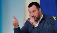 FILE PHOTO: Italy's Interior Minister Matteo Salvini gestures as he attends a news conference in Rome, Italy, January 14, 2019. REUTERS/Remo Casilli