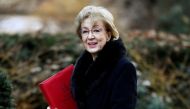 FILE PHOTO: Britain's Conservative Party's leader of the House of Commons Andrea Leadsom arrives at Downing Street in London, Britain, January 22, 2019. REUTERS/Toby Melville/File Photo