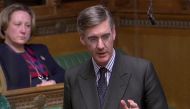 FILE PHOTO: British Conservative Party Member of Parliament Jacob Rees-Mogg speaks in Parliament in London, Britain, March 12, 2019, in this screen grab taken from video. Reuters TV via REUTERS/File Photo