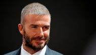 Former football player David Beckham visits the VinFast stand during the first press day of the Paris auto show, in Paris, France, October 2, 2018. Reuters/Regis Duvignau