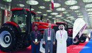 The officials of Nasser Bin Khaled (NBK) Heavy Equipment at the 7th International Agricultural Exhibition. 