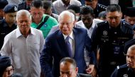 Former Malaysia's Prime Minister Najib Razak arrives at Kuala Lumpur High Court in Kuala Lumpur, Malaysia April 3, 2019. REUTERS/Lai Seng Sin